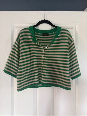 NWOT core society stripped knit cardigan vici